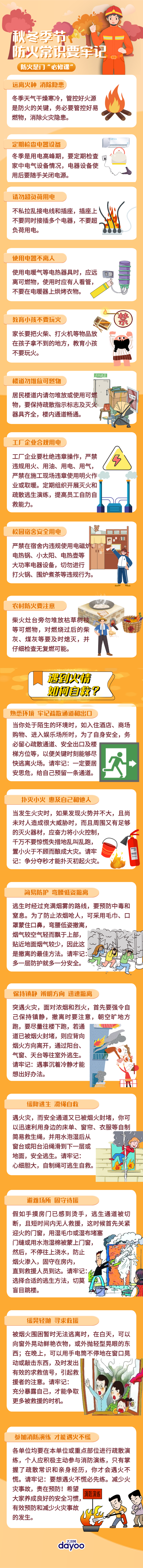 高德娱乐天下消防日丨这些秋冬时节必备的防火常识要记得即速保藏！(图1)